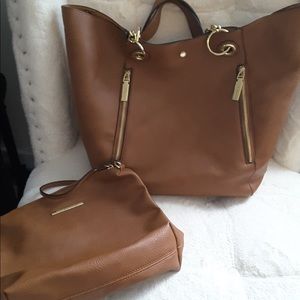 Steve madden handbag and cosmetic pouch